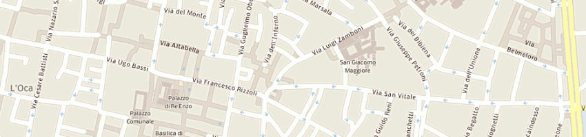 Mappa della impresa librerie feltrinelli srl a BOLOGNA