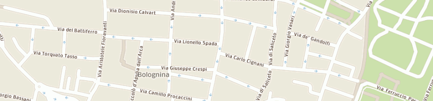 Mappa della impresa bodellini giovanna a BOLOGNA