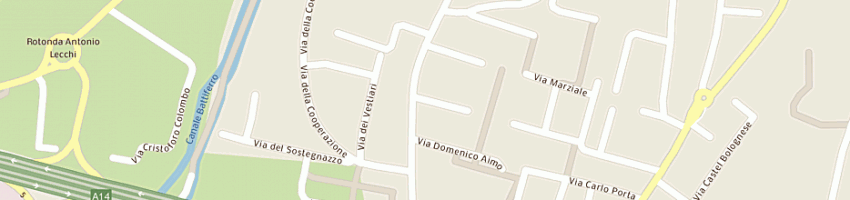 Mappa della impresa modino andrea a BOLOGNA