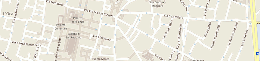 Mappa della impresa antichita' dal luzzo sas a BOLOGNA