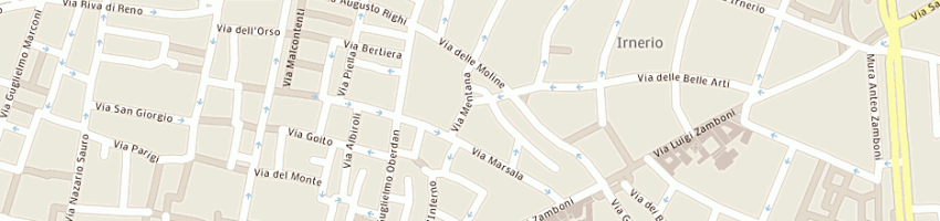 Mappa della impresa farmacia contavalli a BOLOGNA