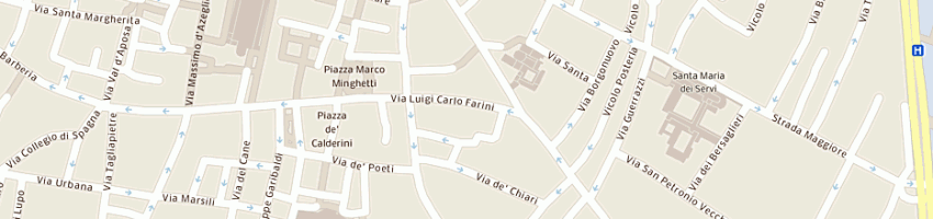 Mappa della impresa enter srl a BOLOGNA