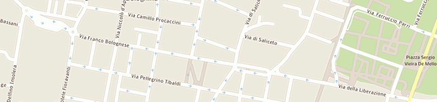 Mappa della impresa fratti alessio a BOLOGNA