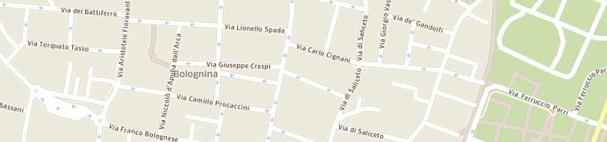 Mappa della impresa albergo city hotel a BOLOGNA