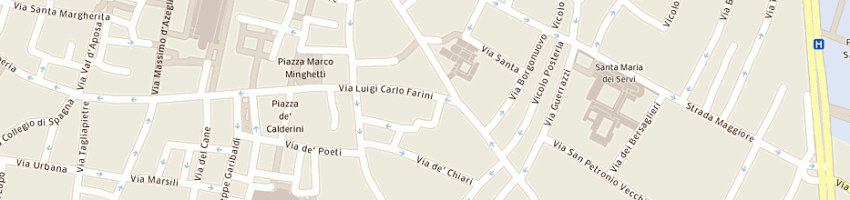 Mappa della impresa tosi carlo alberto a BOLOGNA