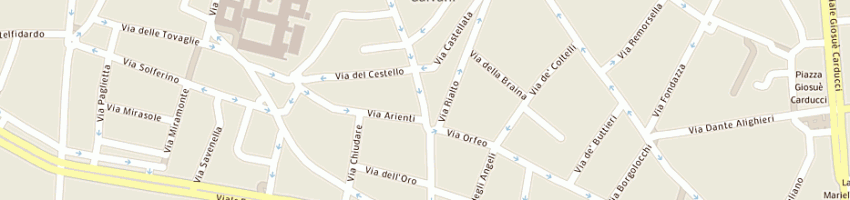 Mappa della impresa pizzeria trattoria o' sole mio a BOLOGNA