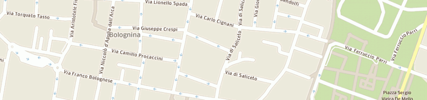Mappa della impresa cocchi valentino a BOLOGNA