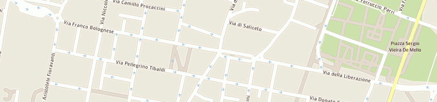 Mappa della impresa ristorante pizzeria la vela a BOLOGNA