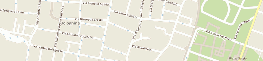 Mappa della impresa srm societa' reti e mobilita' spa a BOLOGNA