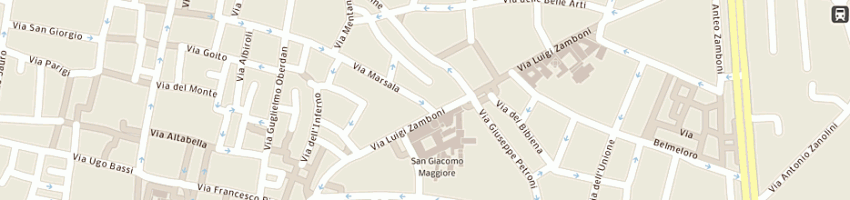 Mappa della impresa montanari spa a BOLOGNA