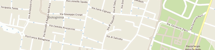 Mappa della impresa materassificio due torri a BOLOGNA