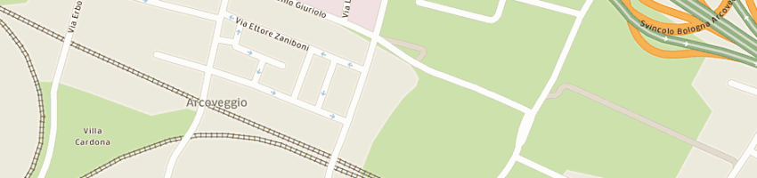 Mappa della impresa regione emilia romagna a BOLOGNA