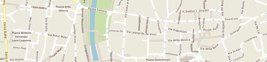 Mappa della impresa real estate a BOLZANO
