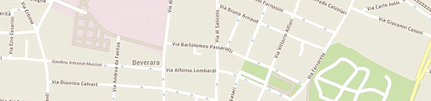 Mappa della impresa erboristeria sorgente di vita di breveglieri patrizia e c snc a BOLOGNA