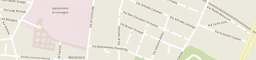 Mappa della impresa baldazzi roberto (srl) a BOLOGNA