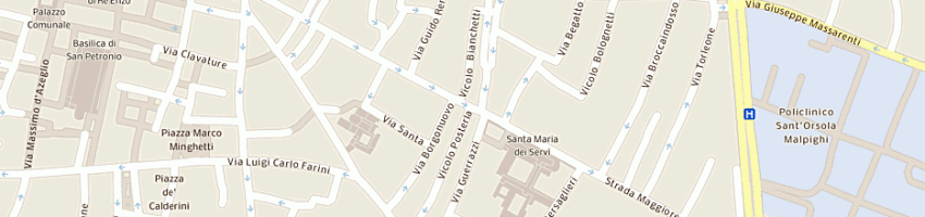 Mappa della impresa franzoni gabriele a BOLOGNA
