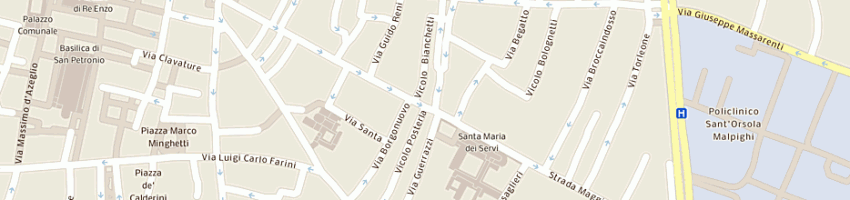 Mappa della impresa studio legale domenichini - sovrani a BOLOGNA