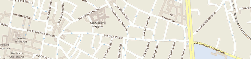 Mappa della impresa garage aldrovandi sas a BOLOGNA