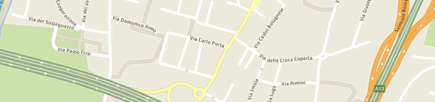 Mappa della impresa la suite srl a BOLOGNA