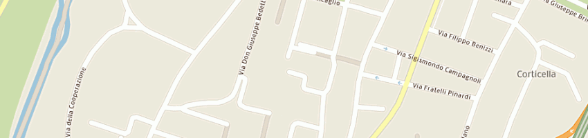 Mappa della impresa associazione croce coperta a BOLOGNA