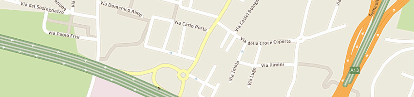 Mappa della impresa ingegneria felsinea srl a BOLOGNA