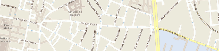 Mappa della impresa galleria d'arte d'azeglio a BOLOGNA