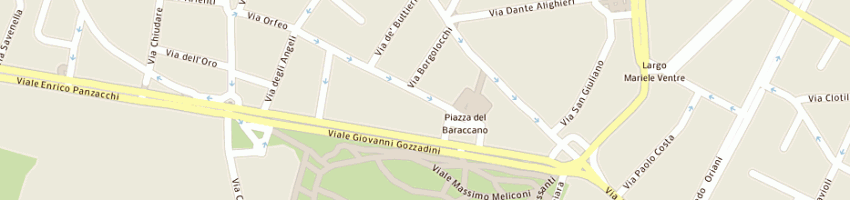 Mappa della impresa toderi alberto a BOLOGNA