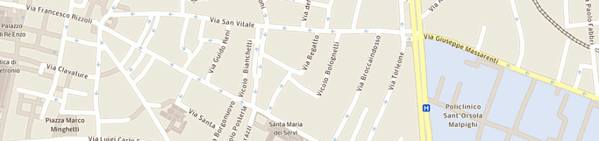 Mappa della impresa mezzetti natale a BOLOGNA