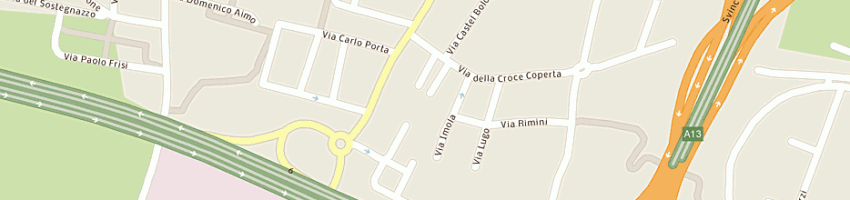 Mappa della impresa peluso anna a BOLOGNA