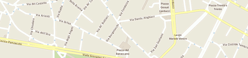 Mappa della impresa studio legale e commle assto avvti gattamorta bongiovanni a BOLOGNA