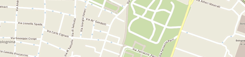 Mappa della impresa albergo hotel executive a BOLOGNA