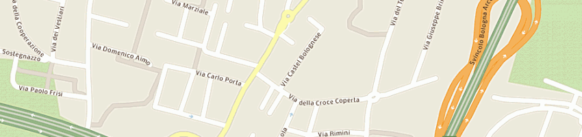 Mappa della impresa overseas sas a BOLOGNA