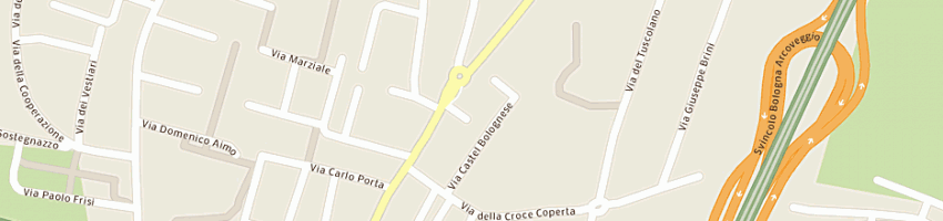Mappa della impresa stringini cesare luigi a BOLOGNA