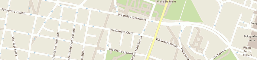 Mappa della impresa fiocchi auto club car srl a BOLOGNA