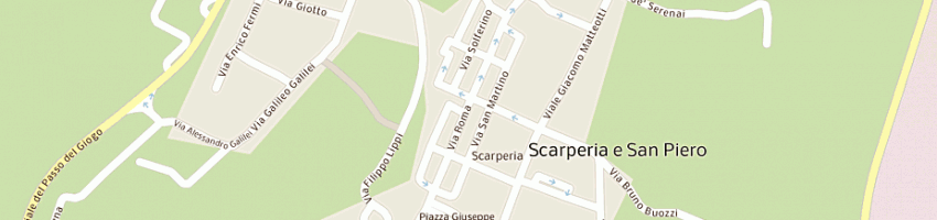 Mappa della impresa farmacia palazzo de' vicari snc a SCARPERIA