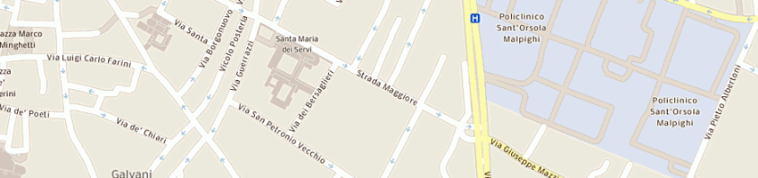 Mappa della impresa spiga giorgio abbigliamento ugolini a BOLOGNA