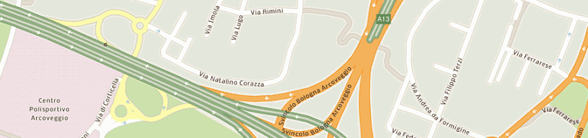 Mappa della impresa telephone 2000 di rivaroli rossano, fabbri bruno e bedocchi massimo -snc a BOLOGNA