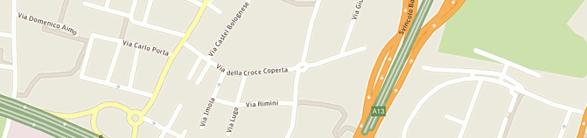 Mappa della impresa tesei eros e c snc a BOLOGNA