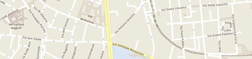 Mappa della impresa sinv terminal bo srl a BOLOGNA