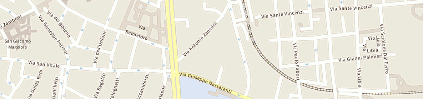 Mappa della impresa azzurra srl a BOLOGNA