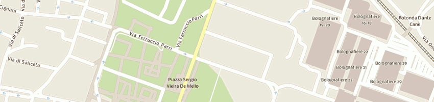 Mappa della impresa bologna servizi tecnici srl a BOLOGNA