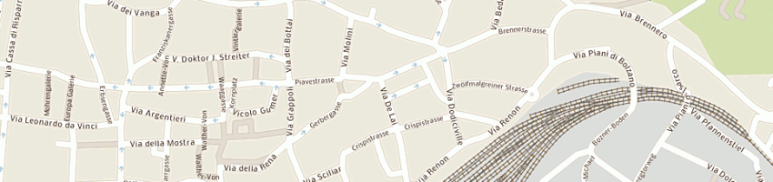 Mappa della impresa mair geom alois e unterweger geom jakob a BOLZANO