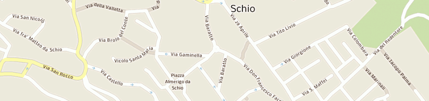 Mappa della impresa parrucchiera per signora cumerlato carla a SCHIO