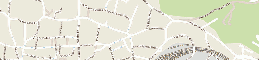 Mappa della impresa centro relax rosengarten a BOLZANO
