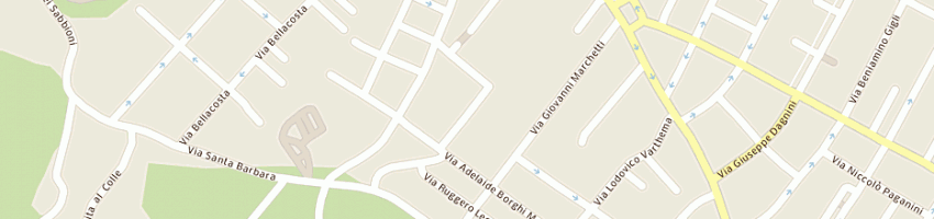 Mappa della impresa bergamini bisognin giuliana a BOLOGNA