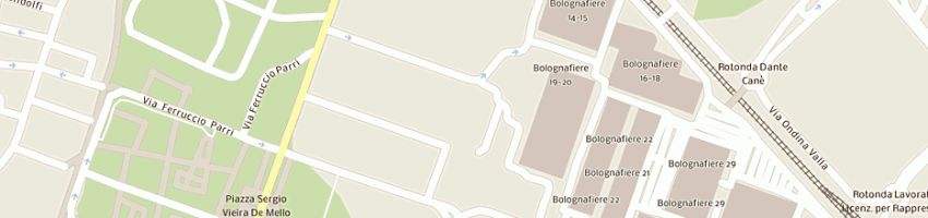 Mappa della impresa parco srl a BOLOGNA