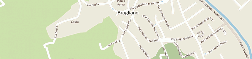 Mappa della impresa refosco giancarlo a BROGLIANO