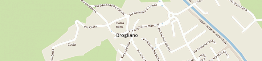 Mappa della impresa unicredit banca spa a BROGLIANO