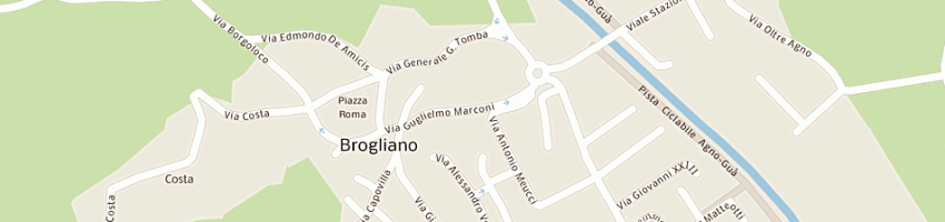Mappa della impresa afg di gasparoni paolo a BROGLIANO