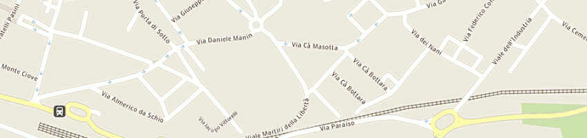 Mappa della impresa polisportiva santa croce a SCHIO